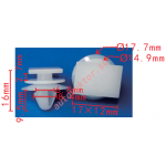 TOYOTA 51787-60070 Клипса накладки порога