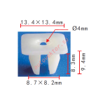 Honda 90676-SA7-003 клипса  8.7x8.3x13.4mm  d4mm