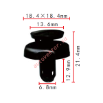 Toyota 53259-20030  клипса  6.8x12.9x18.4mm