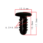 TOYOTA 90467-09093 клипса  9.1x26.7x14.8mm