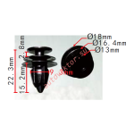 Honda 90651-T3L-003 Клипса  9.3x15.2x18mm