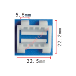 Mercedes A0019885081 клипса  22.5x22.2mm  5.5mm