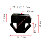 Втулка под саморез  23.1x12.7x21.7mm  d5mm