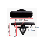 Jeep 5189181-AA Клипса  12.1x14.7x39.9mm