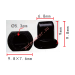 VW, VAG, AUDI 171-853-615A Клипса  6.8x9x9.8mm d5.3mm