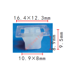 TOYOTA клипса 8.2x8.9x16.4mm
