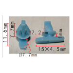 HONDA 90651-TP8-003 Клипса  7.2x7.7x15mm
