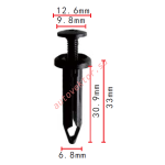 GM,FORD,CHRYSLER 10195515, N805026S, 4696488, 6503163 клипса  6.8x30.9x12.6mm