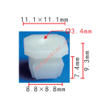 GM 3893980 клипса 9x7.4x11.1mm  d3.4mm