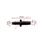 GM,FORD,AMC 1621253, 472812, 800843, 3239826 коннектор  6x7mm