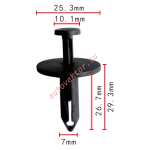 FORD N804674-S клипса  7x26.7x25.3mm