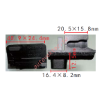 GM 66383 Клипса 16.4x12.5x40.9mm  20.5x15.8mm