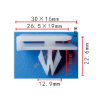 GM 11611626 Клипса 12.9x15.6x30mm