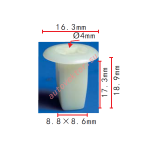 TOYOTA, HONDA,MAZDA,MITSUISHI, NISSAN 90189-06042,90661-SC7-0030,H001-50-841,MS-480012 d4mm 8.8x17x1