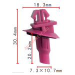 TOYOTA 75881-60010 клипса  10.7x20.2x18.2mm