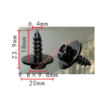 Toyota 90159-60525 Саморез с пресс шайбой 6,4x18x20 mm