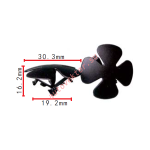 Honda  91501-SWA-003 (TF60) Клипса  19.2x16.2x30.3mm