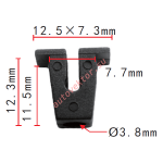 VAG, VW, AUDI 811-807-577-C клипса  8.2x11.5x12.5mm  d3.8mm