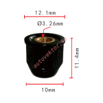 HONDA 75307-SN7-000 клипса  10x11.4x12.1mm   d3.2mm
