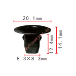 Honda 90682-SEA-003 клипса  8.3x12.4x20.1mm