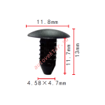 TOYOTA 90467-05045-22 клипса   4.7x11.7x11.8mm