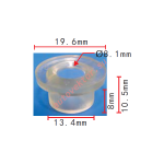 VW, VAG, AUDI   втулка резиновая  13.4x8x19.6mm d8.1mm