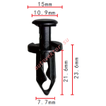 GM 21075686 клипса  7.7x21.6x15mm