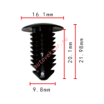 CHRYSLER,FORD 6504043, N807721-S клипса  9.8x20.1x16.1mm
