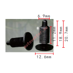 GM 411700 Клипса 7x11,2x12,6 mm