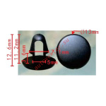 Toyota, GM 9046708004, 9046708011, 94842841, 94849113 Клипса 7.1x11.2x13 mm