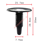 FORD 388930-S  клипса  7.9x28.8x25.7mm
