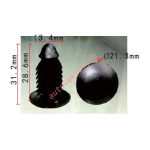GM 11518201 клипса 13,4x28,6x21,3 mm