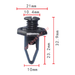 HONDA 91504-SM4-000 клипса  10x23.2x21mm