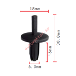 GM,CHRYSLER 472434, 6031390 клипса 6x16x18mm