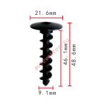 GM 25705182 клипса  9.1x46.1x21.6mm