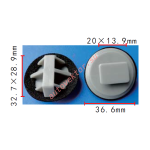 Mazda BP4L-51-SJ3 клипса  32.7x28.9mm 36.6mm