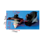 VW, VAG, AUDI 6N0868243A Клипса  9.7x12.5x28.5mm  7.9mm
