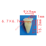Toyota 90189-04207 (TF6) Клипса  6.7x14.3x9mm  d2.1mm