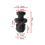 Honda 90657-S0-003, 91533-SG0-000  клипса  7,8x9.3x10.7mm