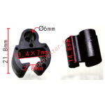 Клипса  21.8x14.8mm  d6mm