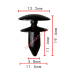 GM,CHRYSLER 22566221, 6501577 клипса  4.8x11.4x13.2mm