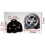 AUDI 8V0868243 Клипса  15.2x8.3x26mm