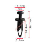 GM 10246149, 22657634 клипса  5.9x20.4x11.1mm