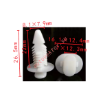 GM 15953247 Клипса  8.1x22x16.1mm