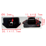 TOYOTA 52535-50060, 52535-0E010 Клипса  11.6x8.9x30.1mm  d5.2mm
