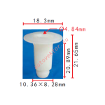 TOYOTA 90189-06003 клипса   8.3x20.9x18.3mm  d4.8mm