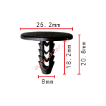 FIAT 1459387 клипса 8x18.2x25.2mm