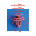 GM,TOYOTA 30006620, 67771-12050, 67771-28020 клипса  8.7x14.4x17.8mm