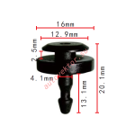 NISSAN  66820-60R10 клипса  4.1x13.1x16mm