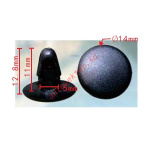 TOYOTA 90467-06161-01 клипса  5x11x14mm